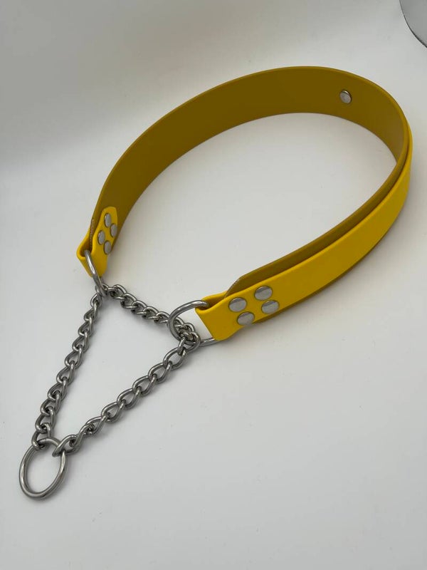 Zelf samenstellen: Halfcheck halsband biothane