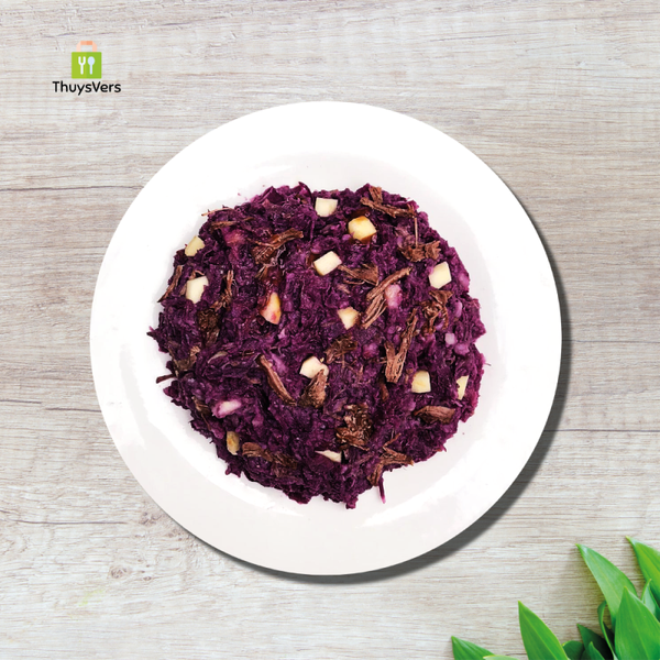 NIEUW: Rode Kool Stamppot met vlees van Sukadelappen!