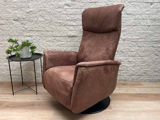 Ciar relax fauteuil handmatig verstelbaar, relaxstoel draaibaar