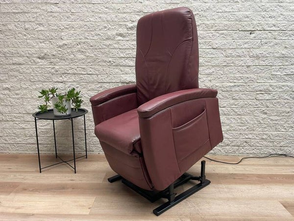 Fitform leren sta op stoel relax fauteuil staopstoel