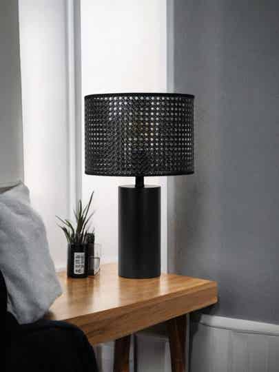 Nieuwe tafellamp Webby, zwarte woonkamer lamp, modern lamp1