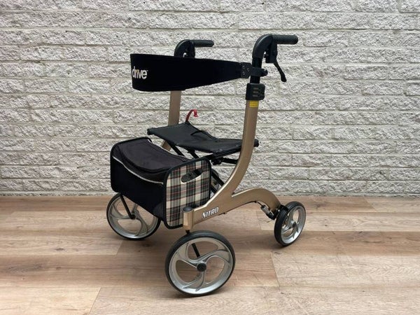 Rollator lichtgewicht Drive Nitro Small met tas en rugsteun