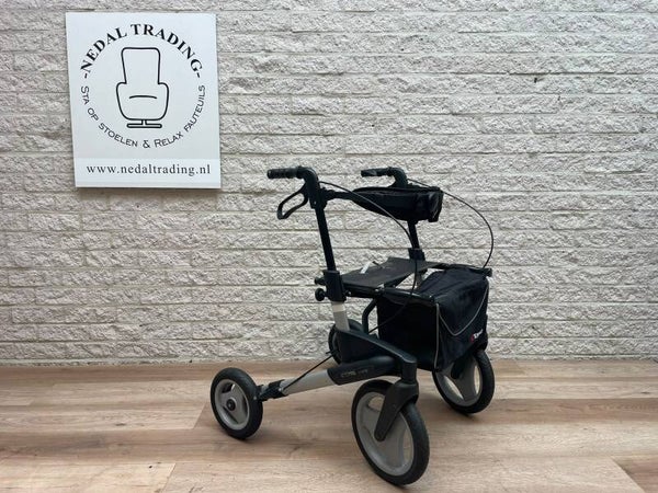 Rollator lichtgewicht Topro Olympos S met tas en rugsteun