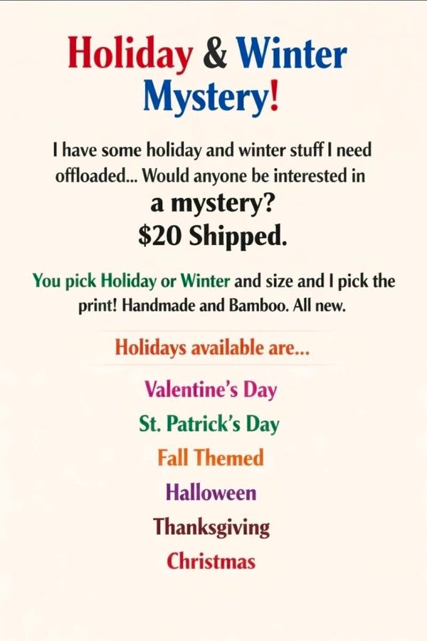 RTS!!! NEW Mystery Bamboo & Handmade!!!