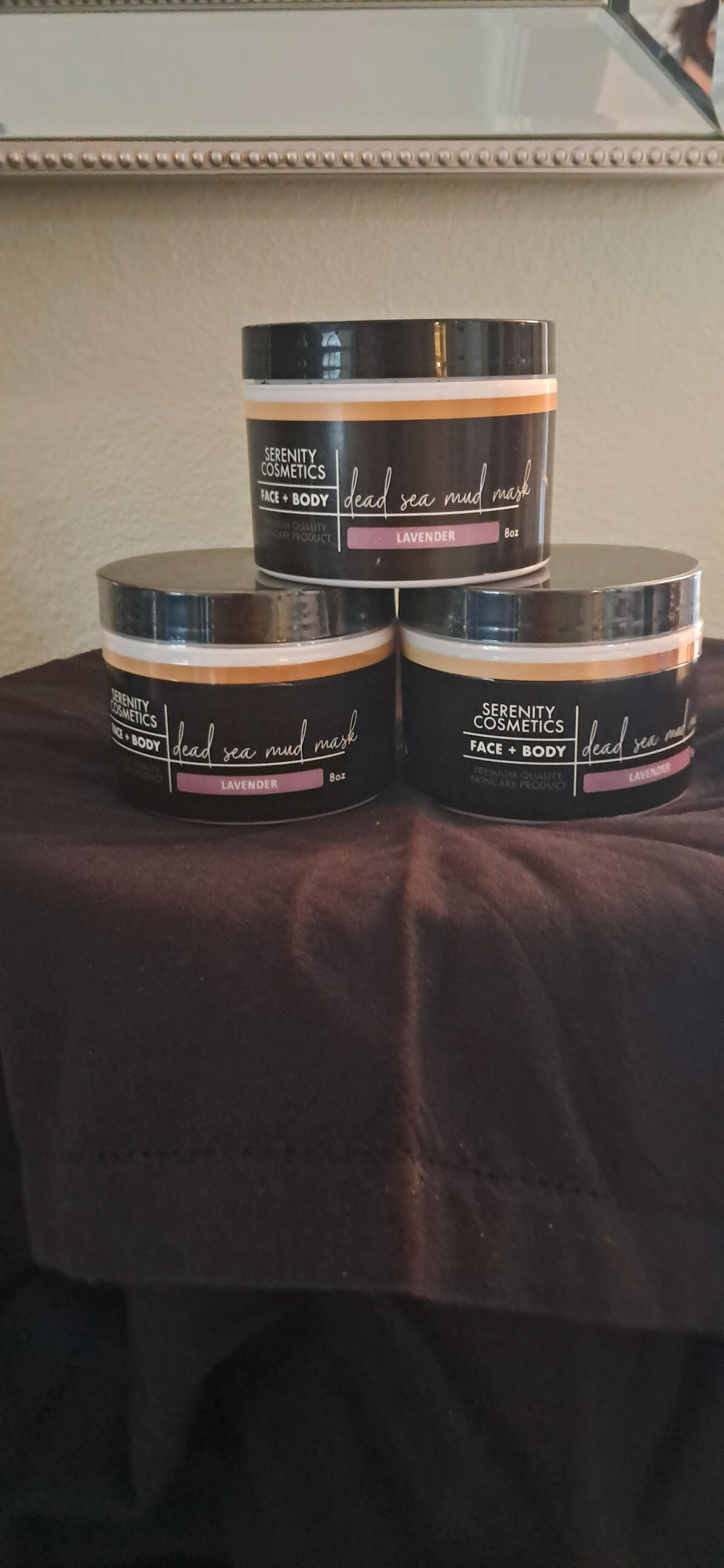 serenity cosmetics  Face and body lavender 8oz Deep sea mud mask