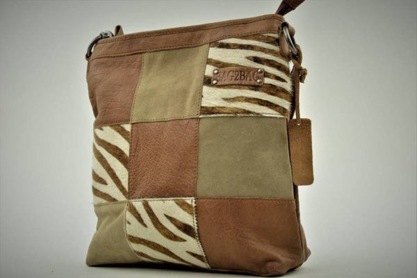 Bag2Bag Lagos Zebra Brown - Leer