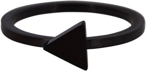 Ring R397 Black 'Steel Triangle' 