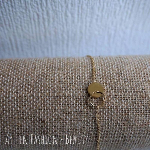 ZAG Bijoux- armband twee rondjes Goud