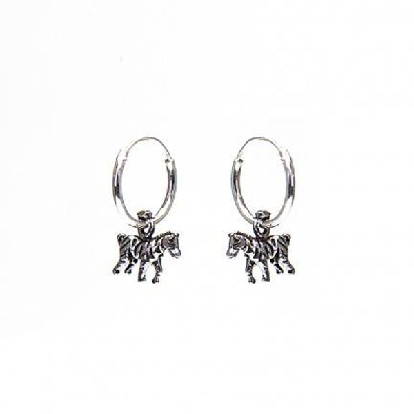 KARMA Hoops Symbols Zebra - 925 zilver