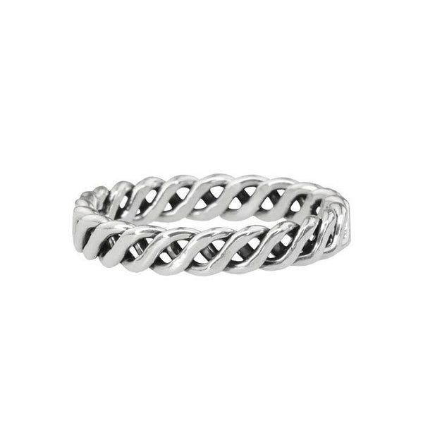 Texture Twist Ring - 925 zilver