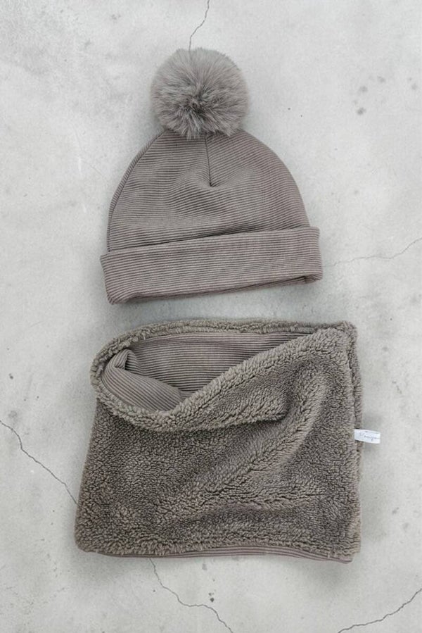 Ensemble Sherpa taupe