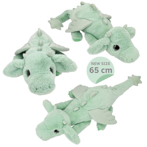 SNUKIS Peluche dragon vert