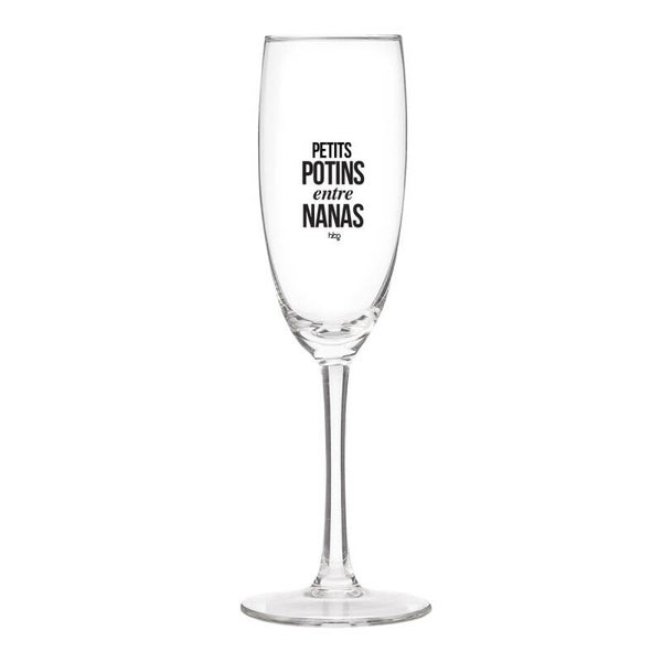 Flûte à champagne Petits potins entre nanas