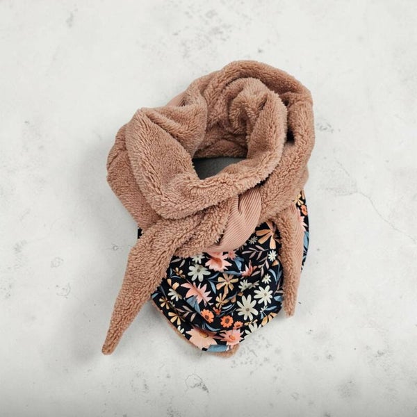 Foulard Fleurs hiver