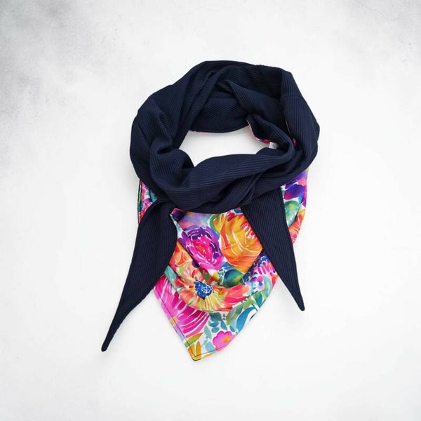 Foulard multicolor/marine