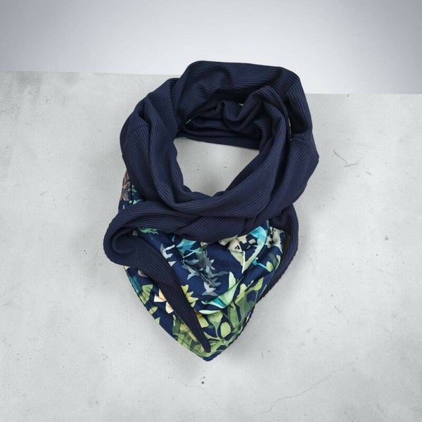 Foulard vert/marine