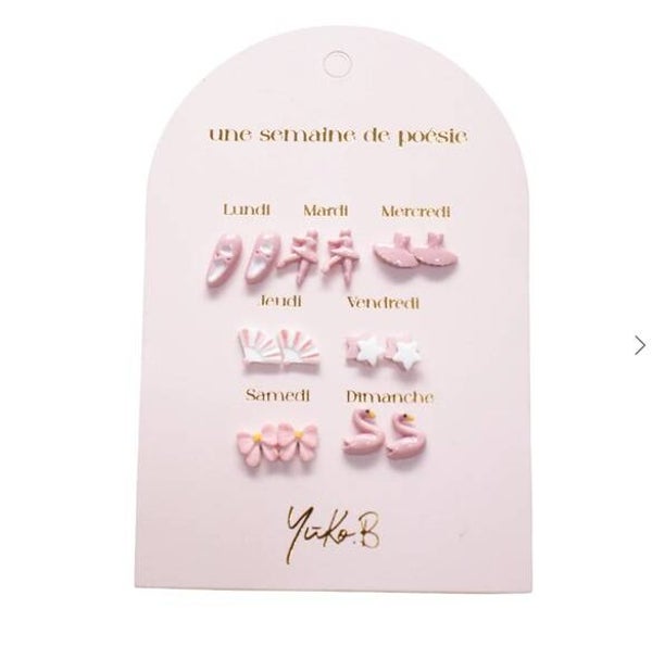 Boucles d'oreilles Une semaine de poésie - YukoB
