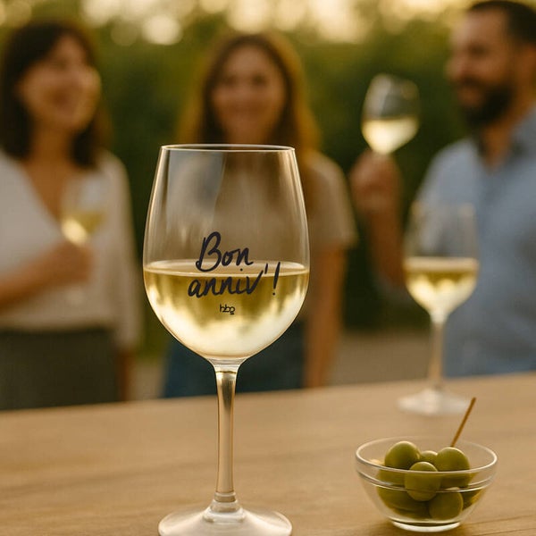 Verre à vin Bon anniv