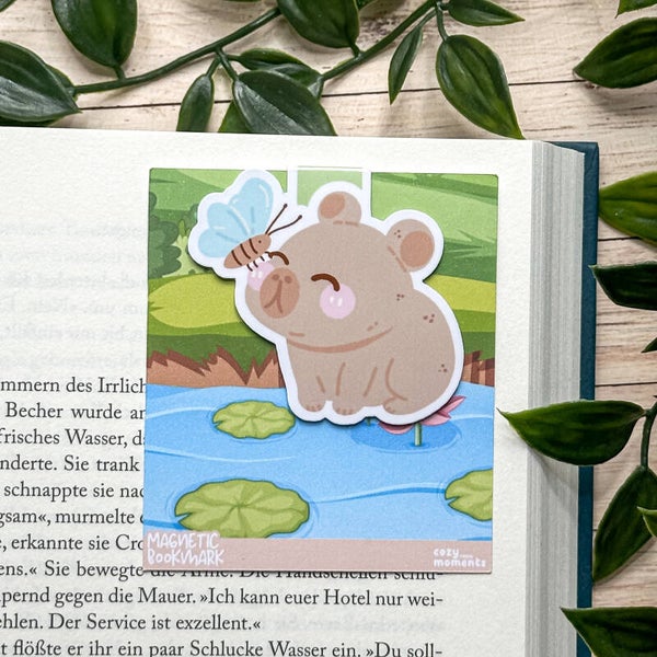 "Capybara" Magnetlesezeichen