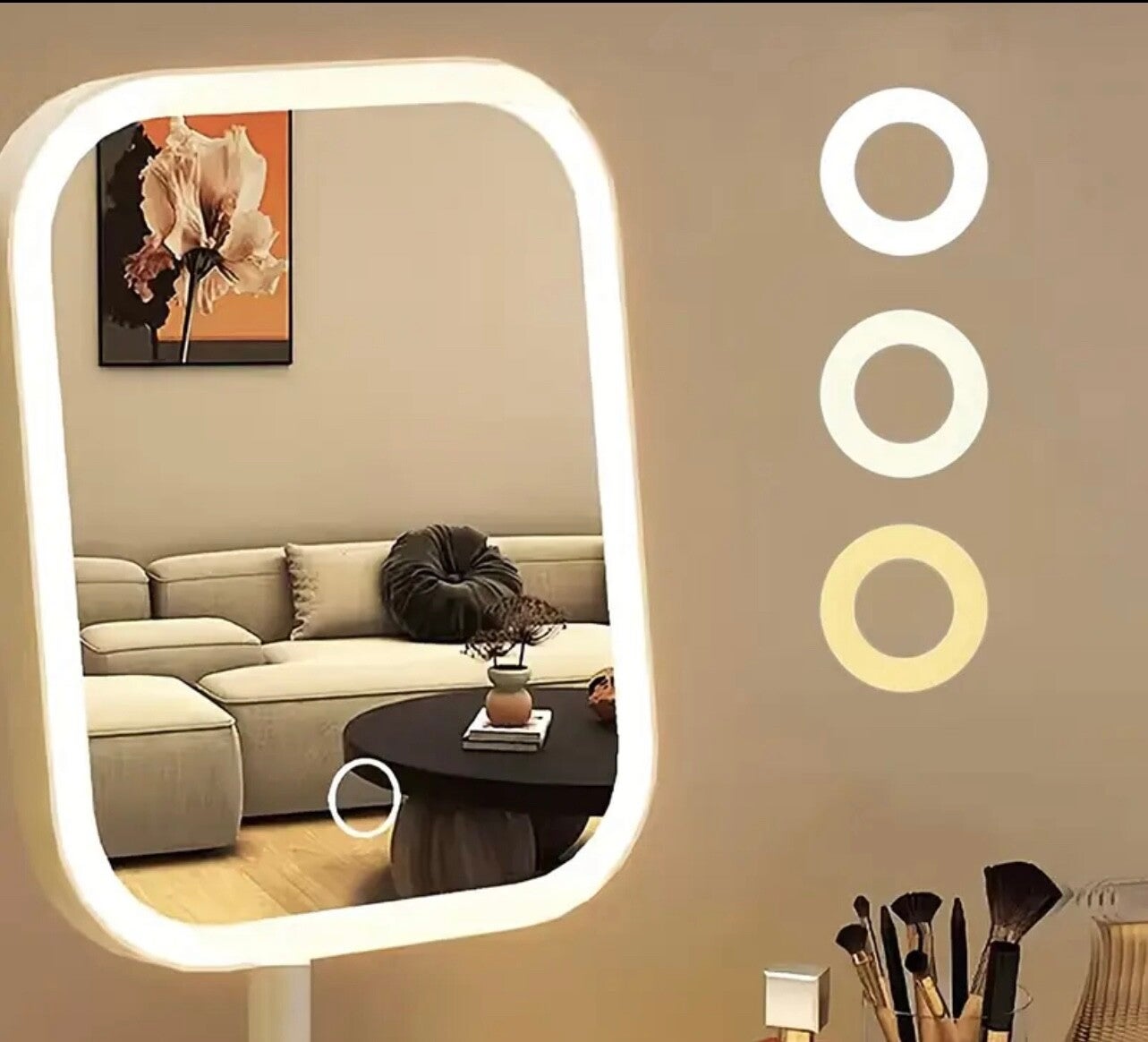 Led lamp make-up staand