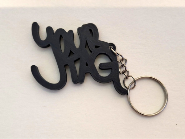 2 Sleutelhangers met naam of tag (eigen afbeelding)