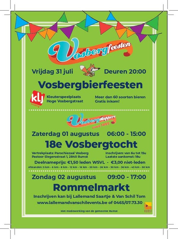02.08.2026 Vosberg is Back Rumst Rommelmarkt