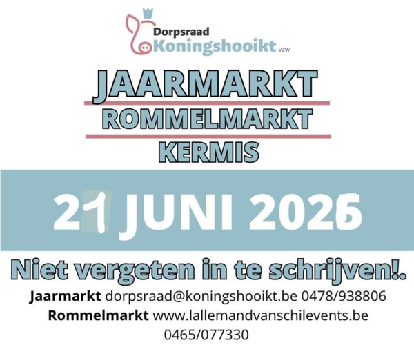 21.06.2026 Koningshooikt Rommelmarkt