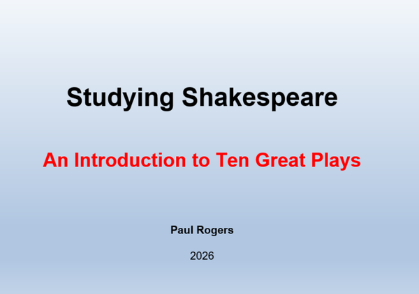 Studying Shakespeare