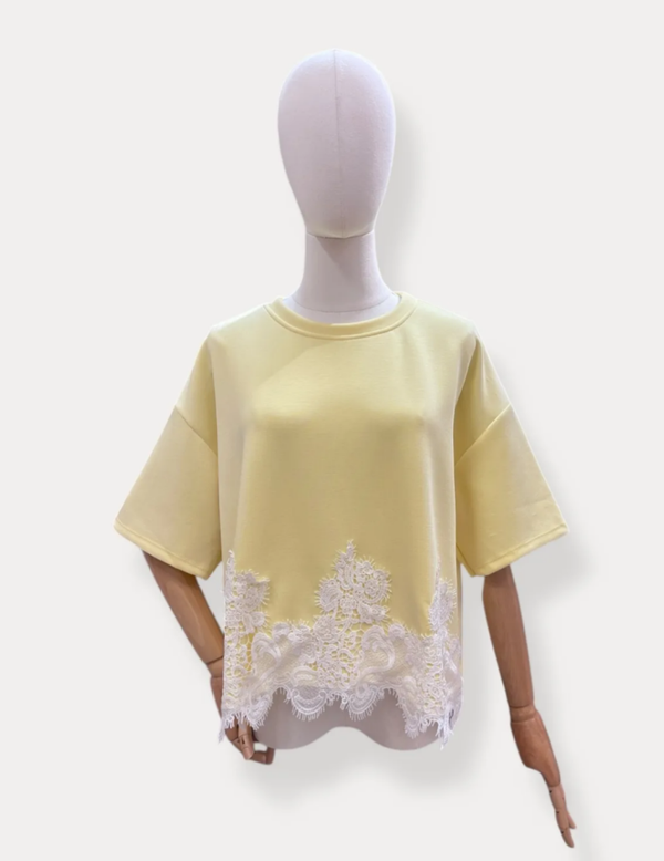 Lemon Lace Top