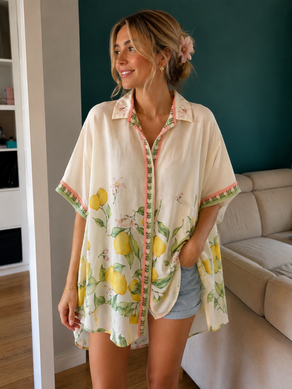Oversized Lemonade Blouse