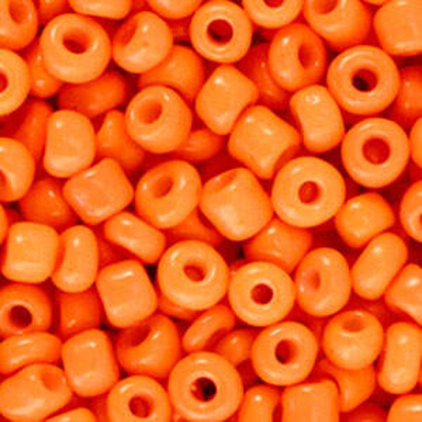 Rocailles 4mm Deep  neon Orange