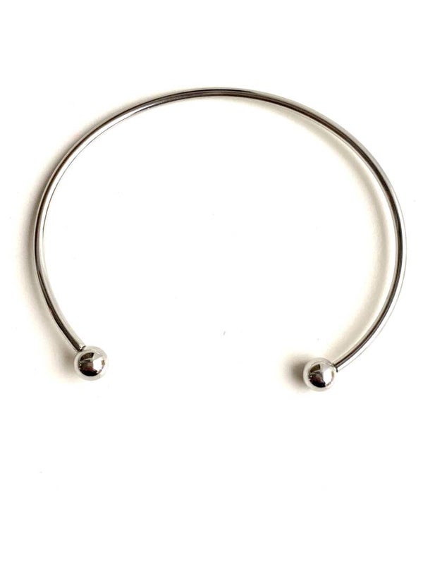 Stainless steel bangle bracelet Zilver