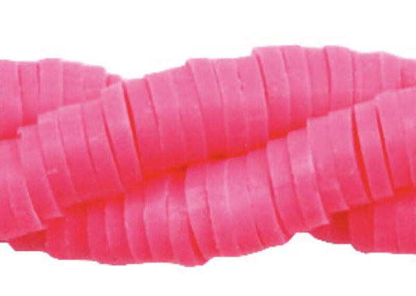 Katsuki  kralen Neon pink 4 mm