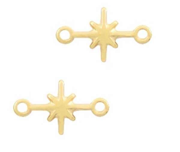 DQ metaal tussenstuk  Galaxy star Gold