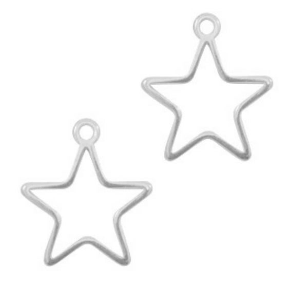 DQ bedel ster metaal zilver