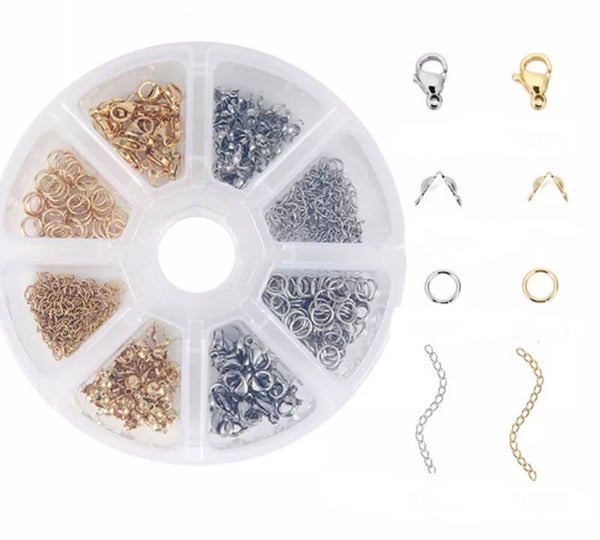 Voordeel doosje Stainless steel onderdelen 141 stuks