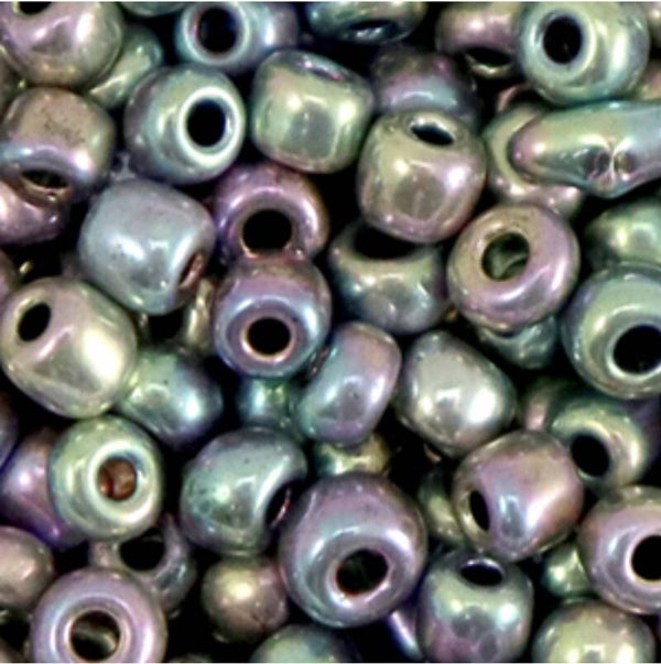 Rocailles Metallic Shine Multicolour Silver 4mm