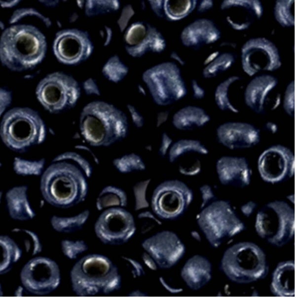 Rocailles Metallic Night Blue 4mm