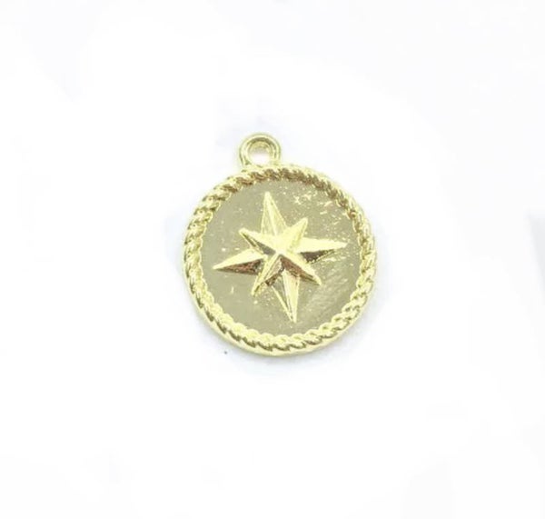 Bedel / Coin 3D star goud.