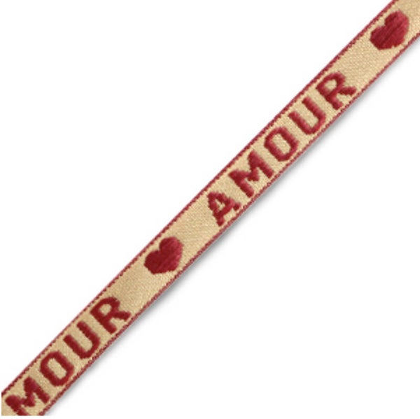 Lint amour Beige / Warm Red
