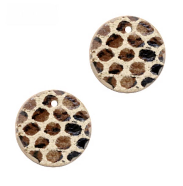 Hanger snake nude brown rond small