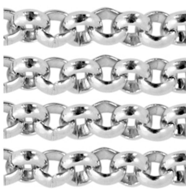 Stainless steel jasseron 2.0mm van roestvrij staal (RVS) Zilver