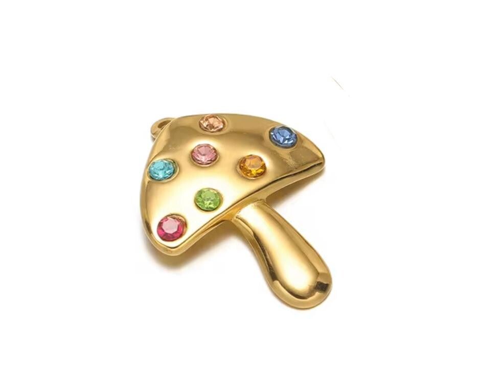 Stainless steel paddestoel steentjes