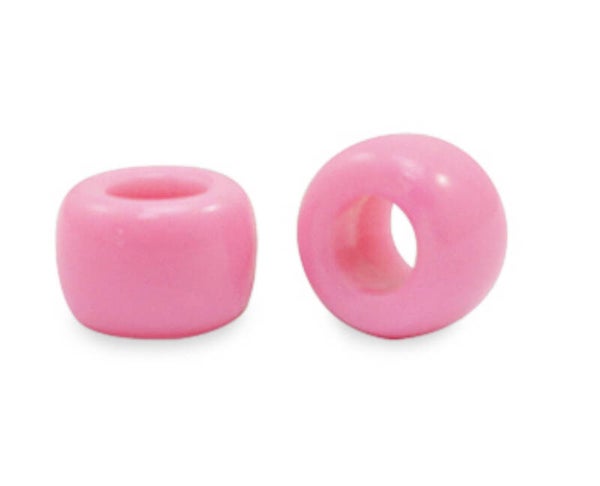 Acryl kralen rondellen 9mm Bubblegum pink