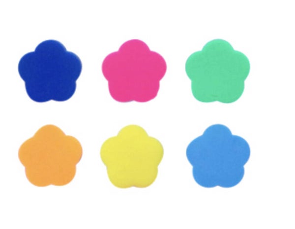 Polymeer kralen neon flower multicolor 9mm