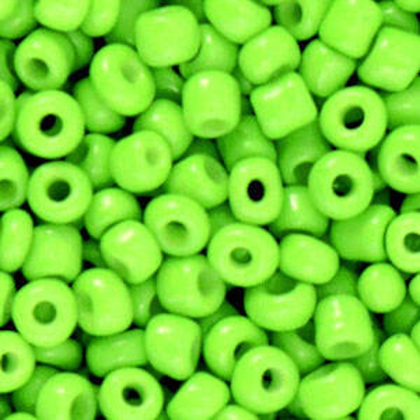 Rocailles 4mm Neon Lime Green