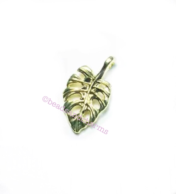 Bedel metaal Monstera goud