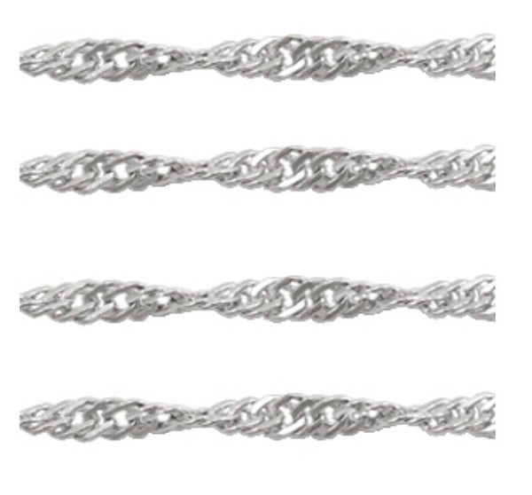 Stainless steel jasseron twisted 3mm