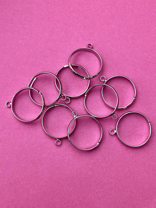 Verstelbare ring metaal zilver / goud