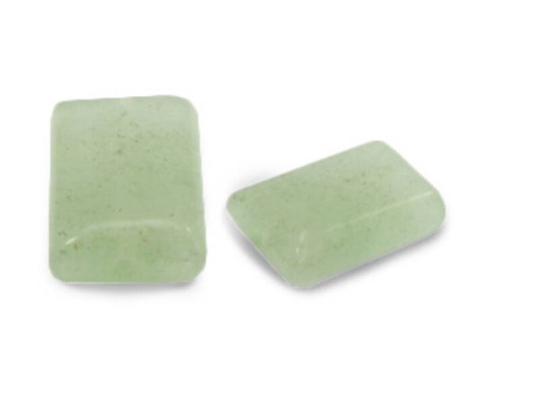 Half edelsteen Rechthoek Jade green